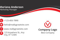 Formal Professional Name Card Template Design