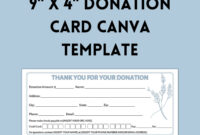 Donation Card Template: A Customizable Design For Charitable Giving