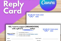 Donation Card Template: A Complimentary Design Resource