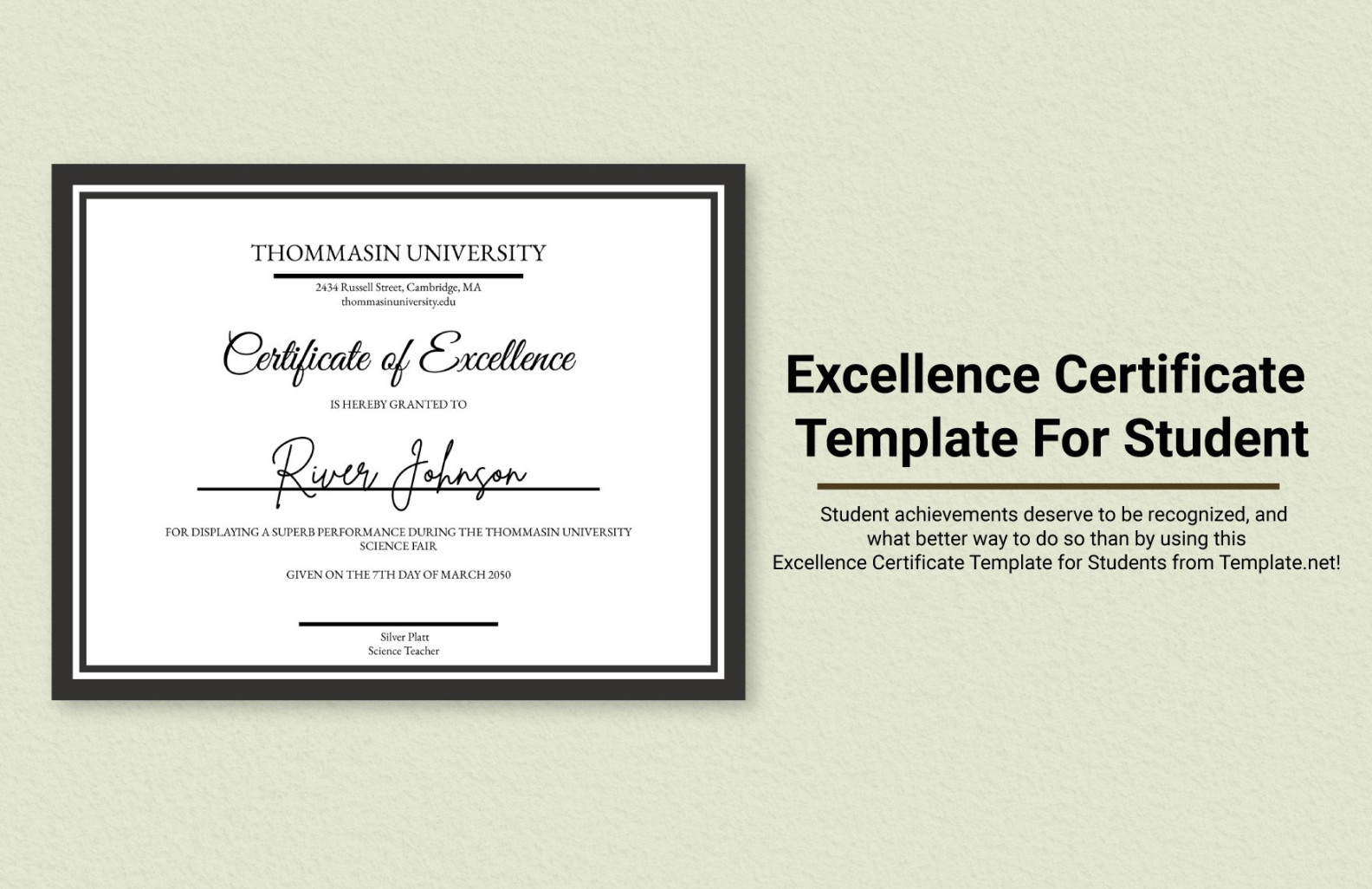 Excellence Certificate Templates in Word - FREE Download