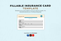 Car Insurance Card Template For Download