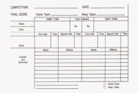 Soccer Referee Game Card Template