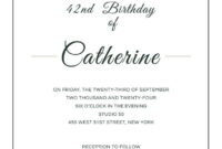 Formal Event Invitation Card Template