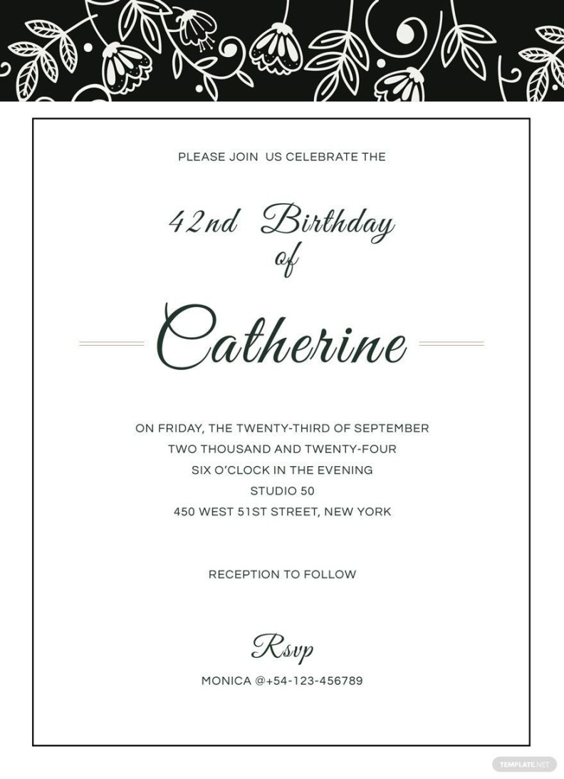 Formal Event Invitation Template in Illustrator, PSD, Pages, Word