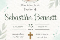 Elegant Free Christening Invitation Templates: A Formal Invitation For A Sacred Occasion