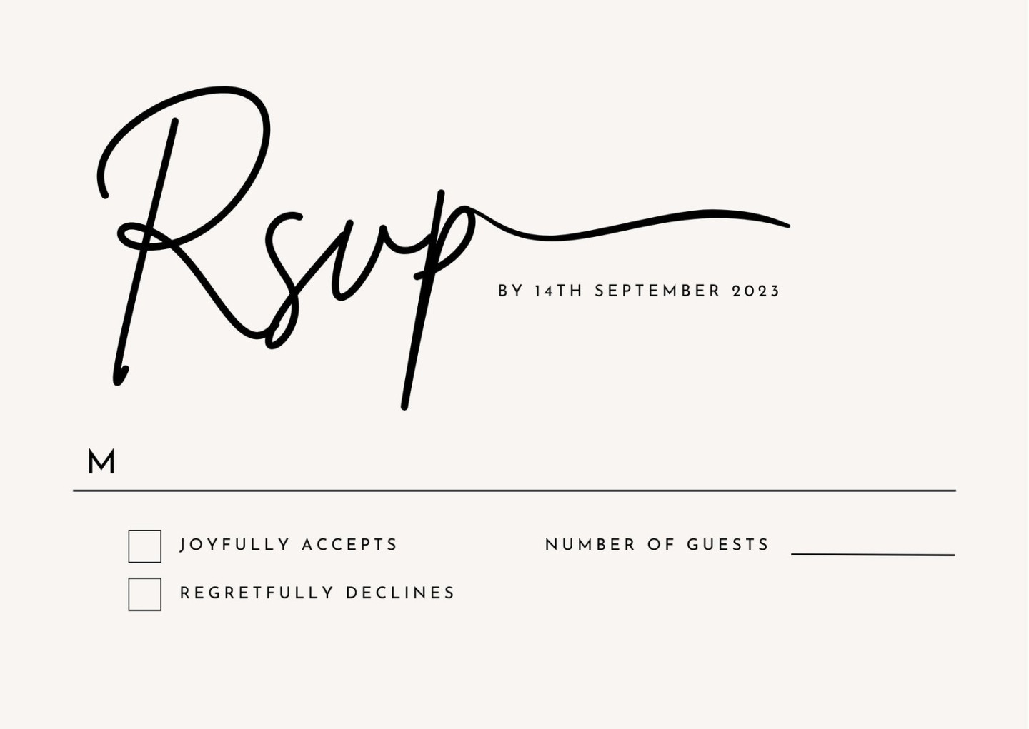 Free and customizable rsvp templates