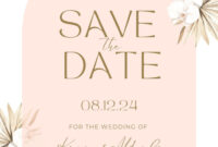 Elegant Save The Date Card Templates For Formal Occasions