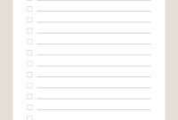 Blank To-Do List Template For Efficient Task Management