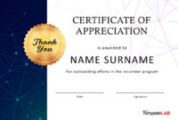 Formal In Appreciation Certificate Templates For Outstanding Achievements