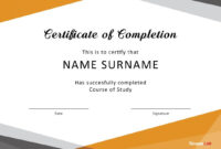 Comprehensive Free Completion Certificate Templates For Word: A Versatile Resource For Formal Documentation