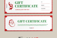 Free Christmas Gift Certificate Templates: A Customizable Guide For Holiday Gifting