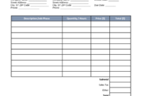 Comprehensive Contractor Invoice Templates For Professional Billing