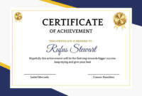 Certificate Of Attainment Template