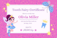 Free Tooth Fairy Certificate Template For Pediatric Dental Practices