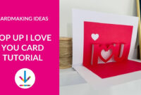 A Pop-Up Card Template Expressing Affection