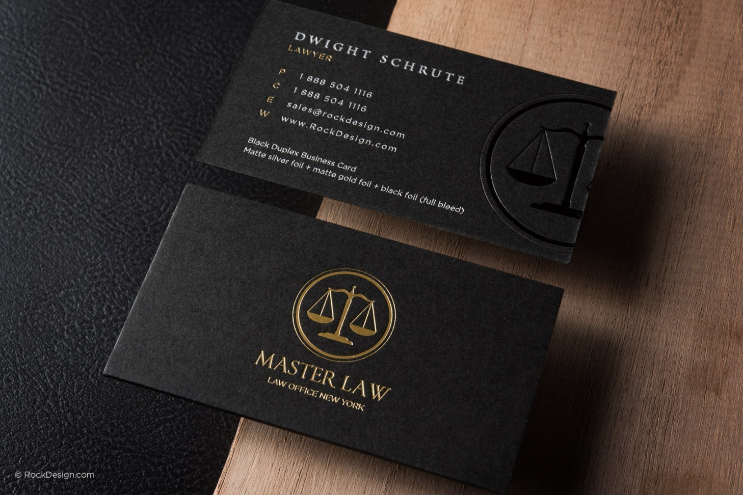 FREE Lawyer business card template  RockDesign