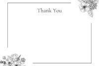 Elegant Thank You Note Cards: A Formal Template For Expressions Of Gratitude