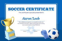 Soccer Award Certificate Template: A Free, Formal Design For Recognition