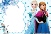 Frozen Birthday Card Template For Elegant Celebrations