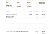 Free Maintenance Invoice Template: A Professional Tool For Service Providers