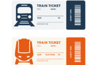 Blank Train Ticket Template For Official Use