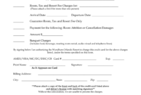 Hotel Credit Card Authorization Form Template