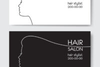 Elegant Hair Salon Business Card Design