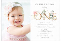 Invitation To Celebrate The First Birthday Of [Child’s Name]