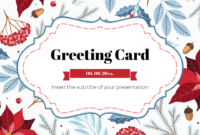 Greeting Card Template PowerPoint Presentation