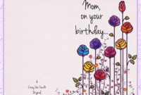 A Sentimental Tribute: Elegant Birthday Card Template For Mother