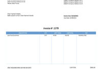 Timesheet Invoice Template Excel