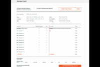 Restaurant Recipe Card Template: A Standardized Approach To Menu Development