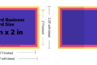 Standard Business Card Dimensions For Photoshop Design