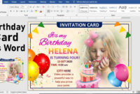 Formal Birthday Card Template For Microsoft Word