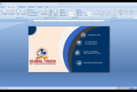 Business Card Template For Microsoft Word 2007