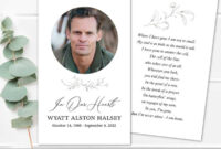 Commemorative Card Designs For Honoring The Departed