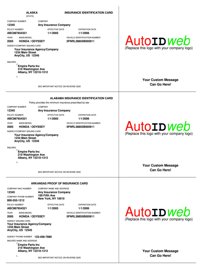 Insurance card template: Fill out & sign online  DocHub