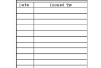 Template For Library Catalog Card