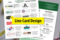 Product Line Card Template In Microsoft Word