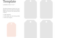 Blank Luggage Tag Template: A Customizable Identification Tool