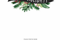 Printable Holiday Card Templates For Elegant And Personalized Greetings