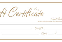 Massage Gift Certificate Template: A Complimentary Download For Formal Occasions