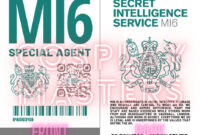 MI6 Identification Card Template