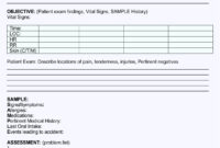 Blank SOAP Note Template For Medical Documentation