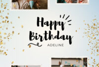 Birthday Card Collage Template For Personalized Greetings