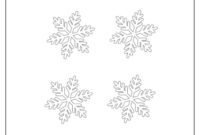 A Blank Snowflake Template For Creative Exploration