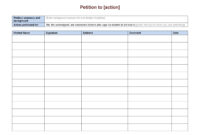 Blank Petition Template: A Guide To Organizing And Drafting Effective Petitions