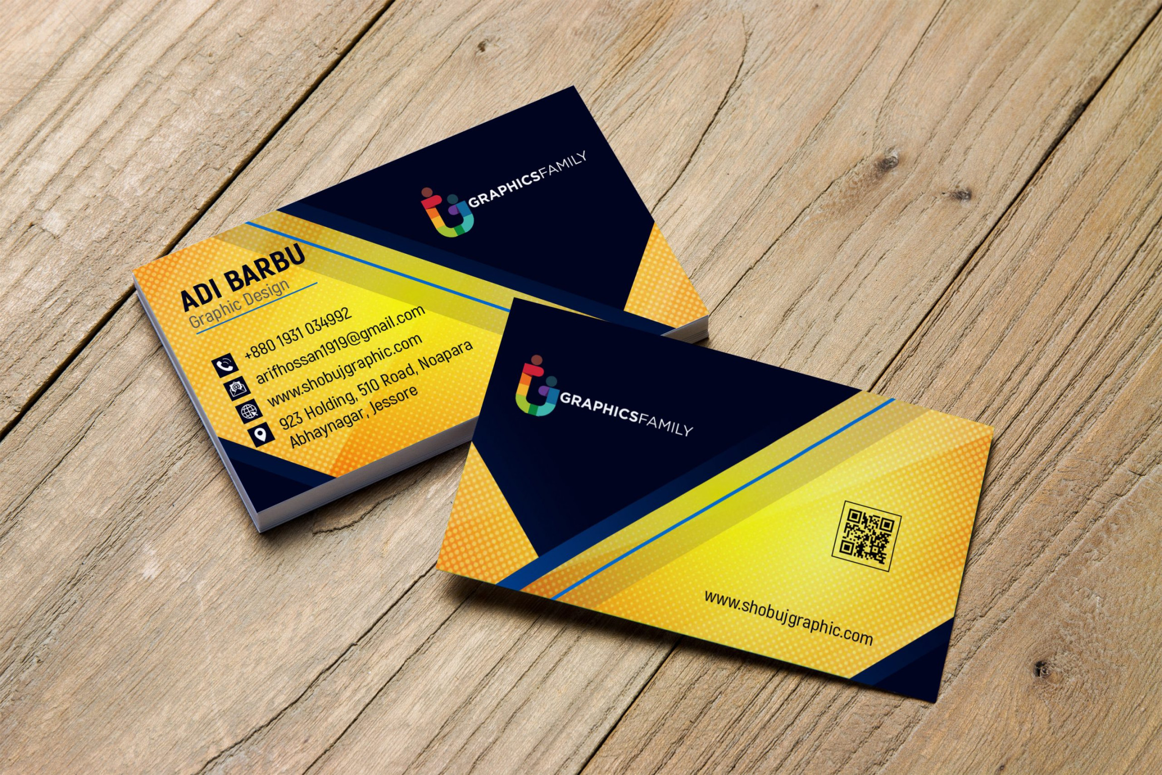 Professional & Modern Business Card Design Template Free Download