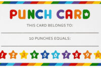 A Customizable Punch Card Template For Personal Or Professional Use