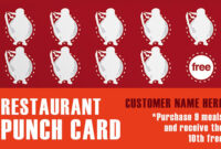 Business Punch Card Template: A Cost-Effective Tool For Loyalty Programs